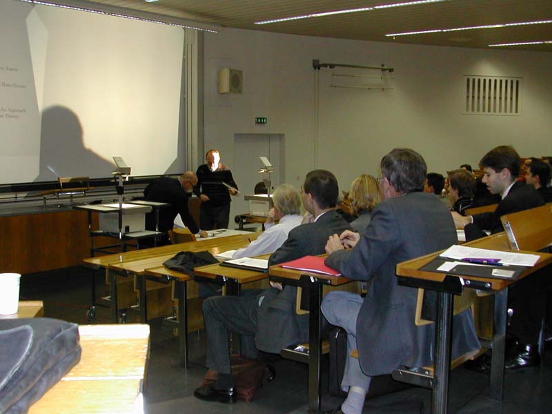 Risk Day 2002, Prof. Paul Embrechts Introduces the Talk of Prof. Karl Frauendorfer (HSG)
