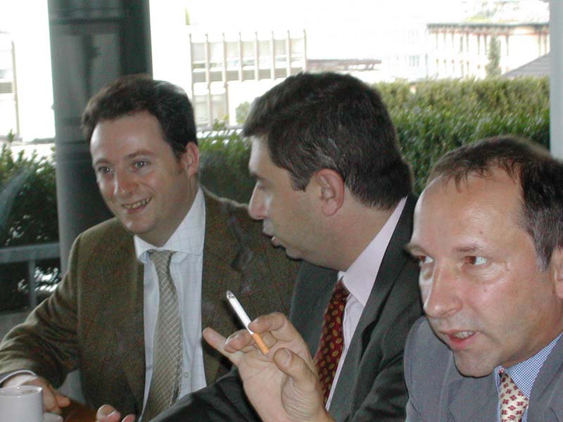 Risk Day 2002, Prof. Alexander McNeil, Dr. Marco Finardi (UBS), Dr. Harry Stordel (CSG)