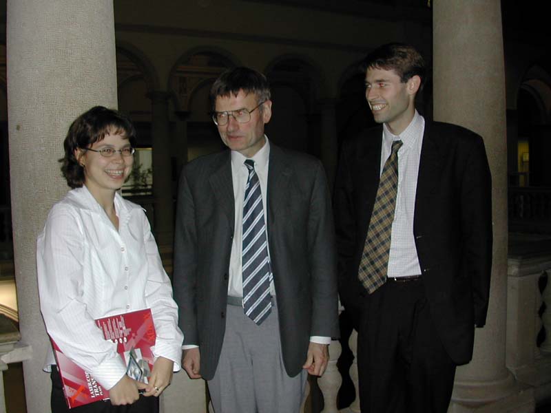 Risk Day 2002, Dr. Ana-Maria Matache, Prof. Yves Smeers (Université catholique de Louvain), Michel Culot