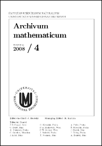 Obal Archivum Mathematicum