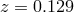 z = 0.129