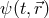 ψ (t,⃗r)