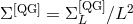 Σ [QG ] = Σ [QG ]∕L2 L