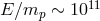 E ∕mp ∼ 1011