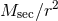 Msec ∕r2