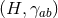 (H, γab)