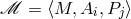ℳ = ⟨M, Ai,Pj⟩
