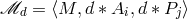 ℳd = ⟨M, d ∗ Ai,d ∗ Pj⟩
