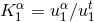 K α = uα∕ut 1 1 1