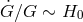 ˙ G ∕G ∼ H0