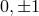 0, ±1
