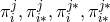 j j j∗ j∗ πi,πi∗,πi ,πi∗
