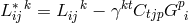L∗ijk= Lijk− γktCtjpGpi