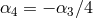 α4 = − α3β4