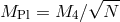√ --- MPl = M4 β N