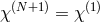 χ(N+1) = χ(1)