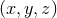 (x,y,z )