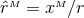 ˆrM = xM ∕r